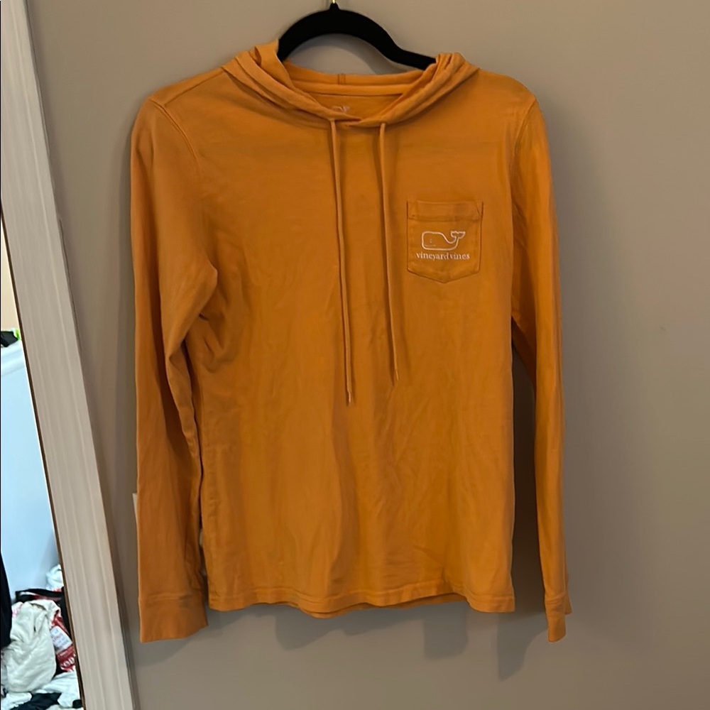 Vineyard Vines Orange Hooded Shirt